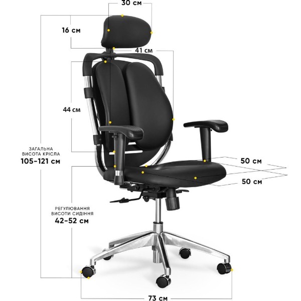 Фото - Кресло офисное Mealux Mentor Duo Black (Y-550 KB Duo)